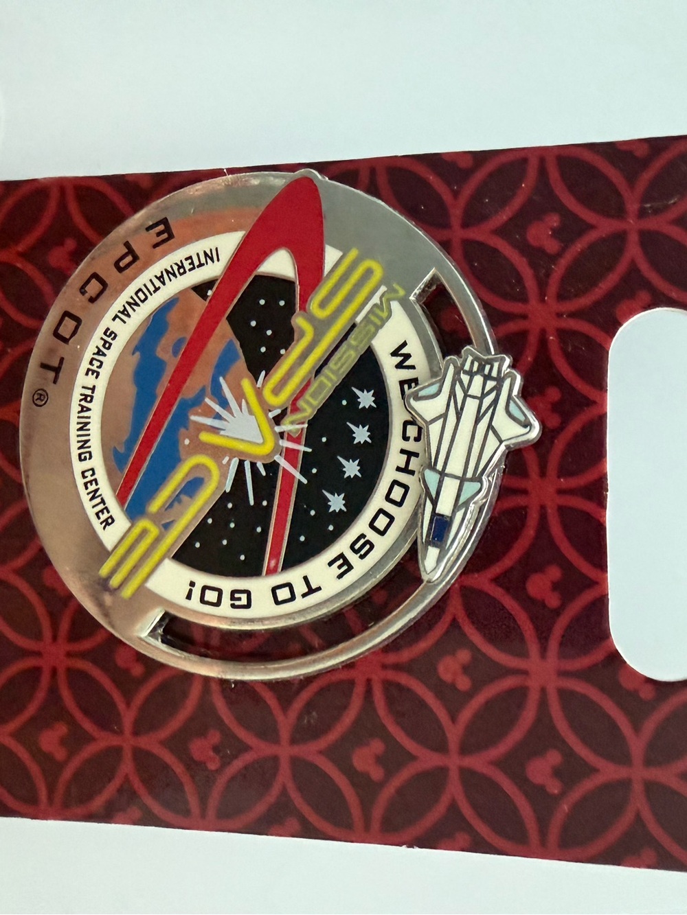 Disney Mission Space Training Center 'We Choose to Go!' Slider pin
